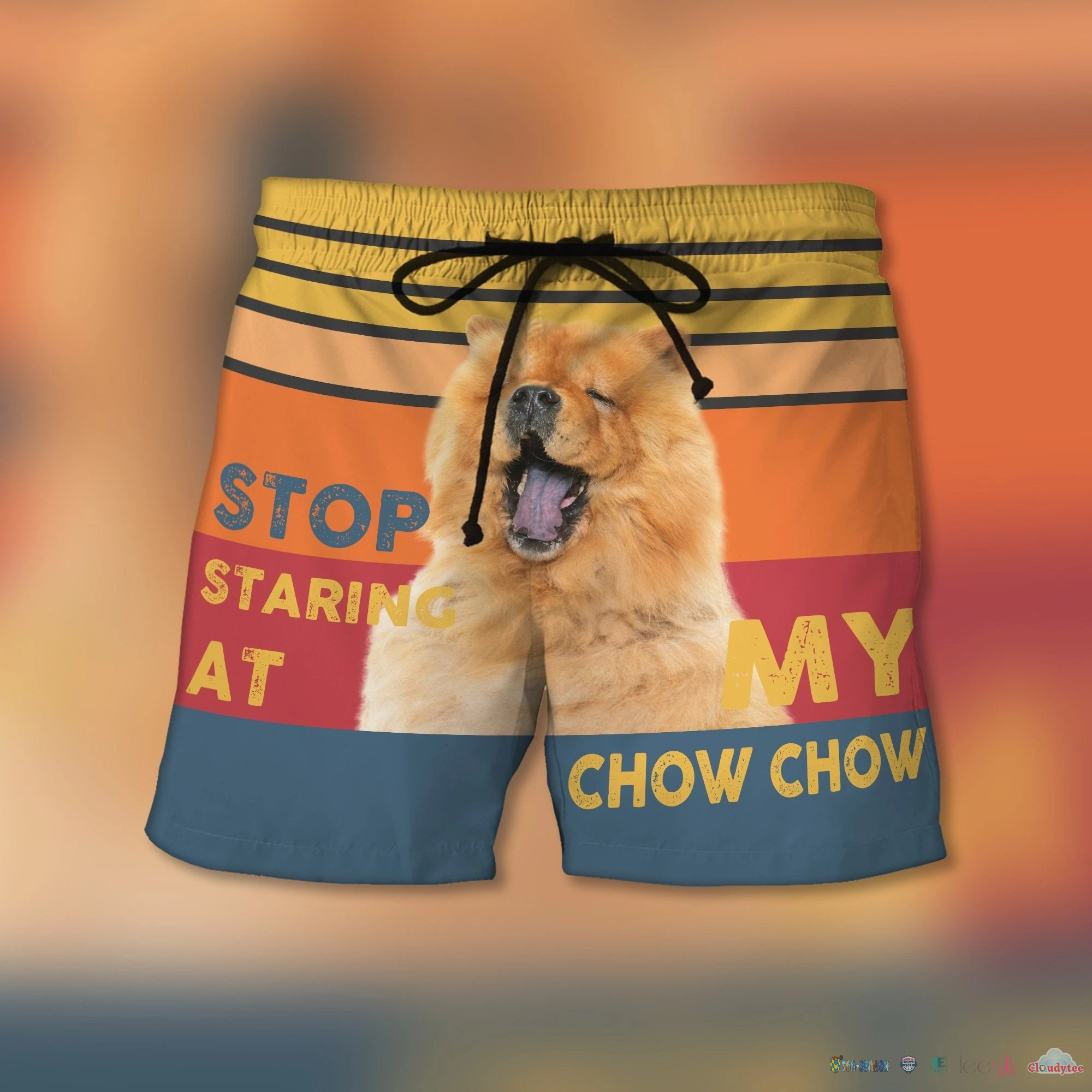 Stop Staring At My Chow Chow Beach Shorts – Hothot