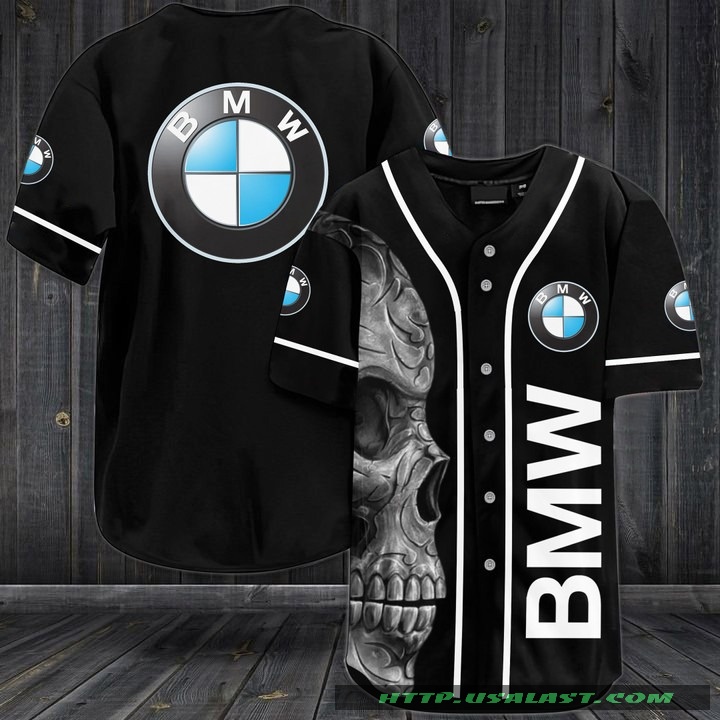 BMW Skull Baseball Jersey Shirt – Hothot