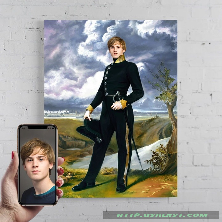 Personalized Portrait The Young Admiral Poster Canvas Print – Hothot