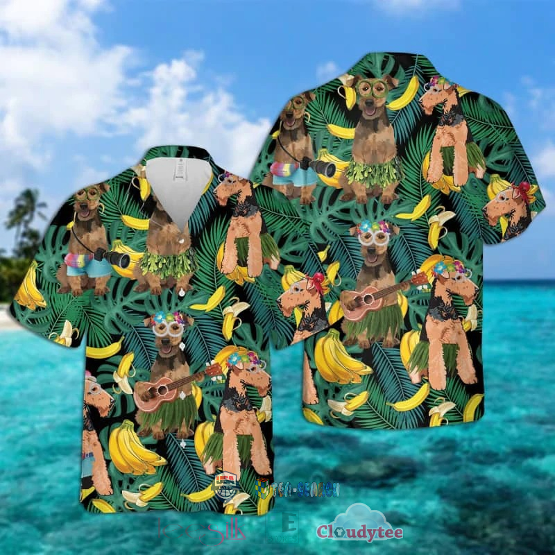 Welsh Terrier Dog Banana Tropical Hawaiian Shirt – Hothot