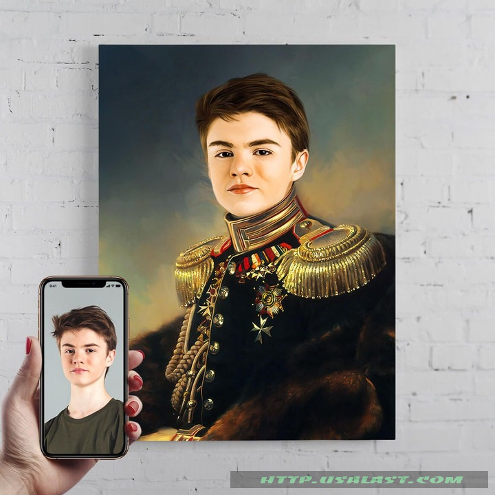 Personalized Portrait The Young Commander Poster Canvas Print – Hothot