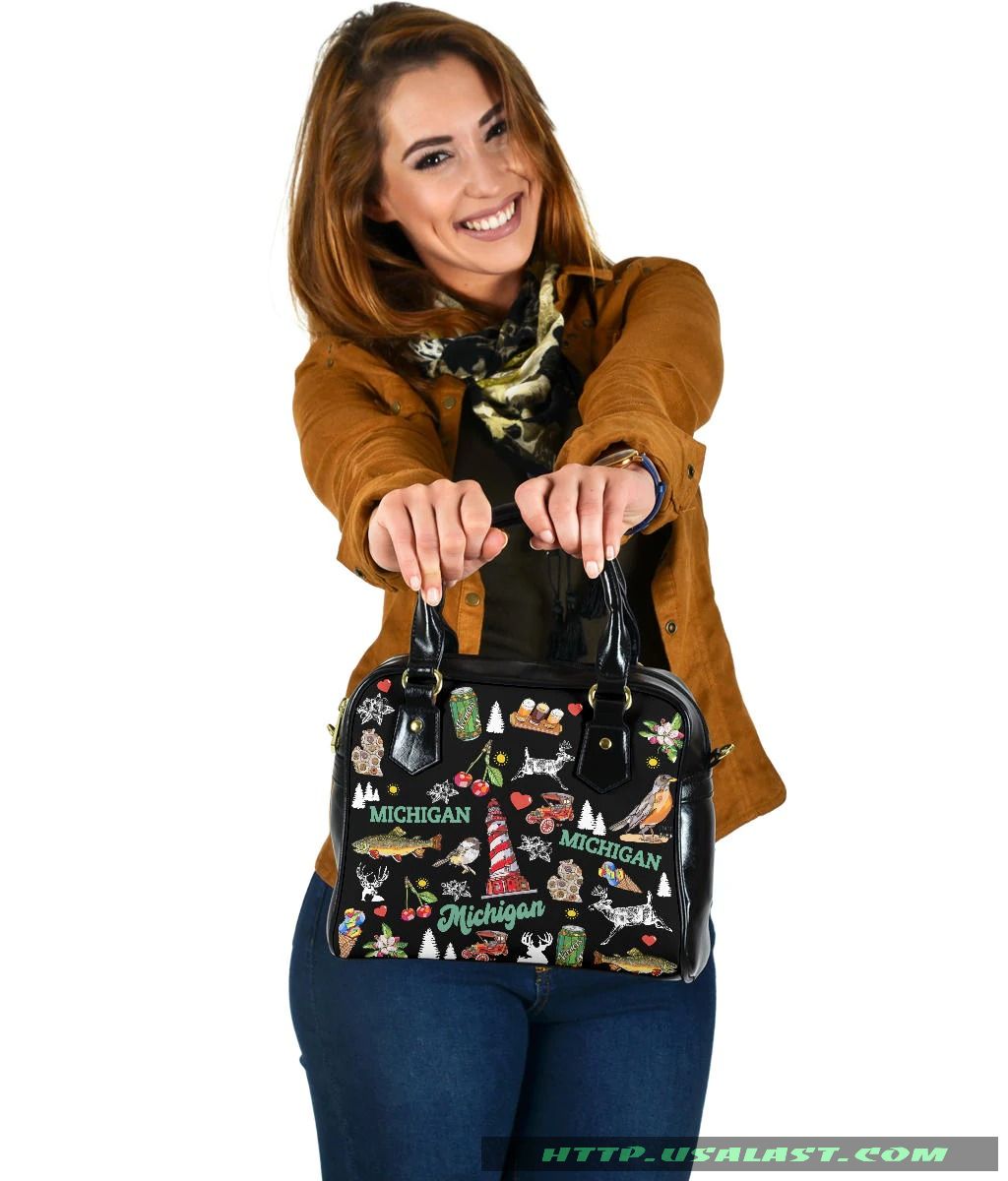 Michigan Symbol Shoulder Handbag – Hothot