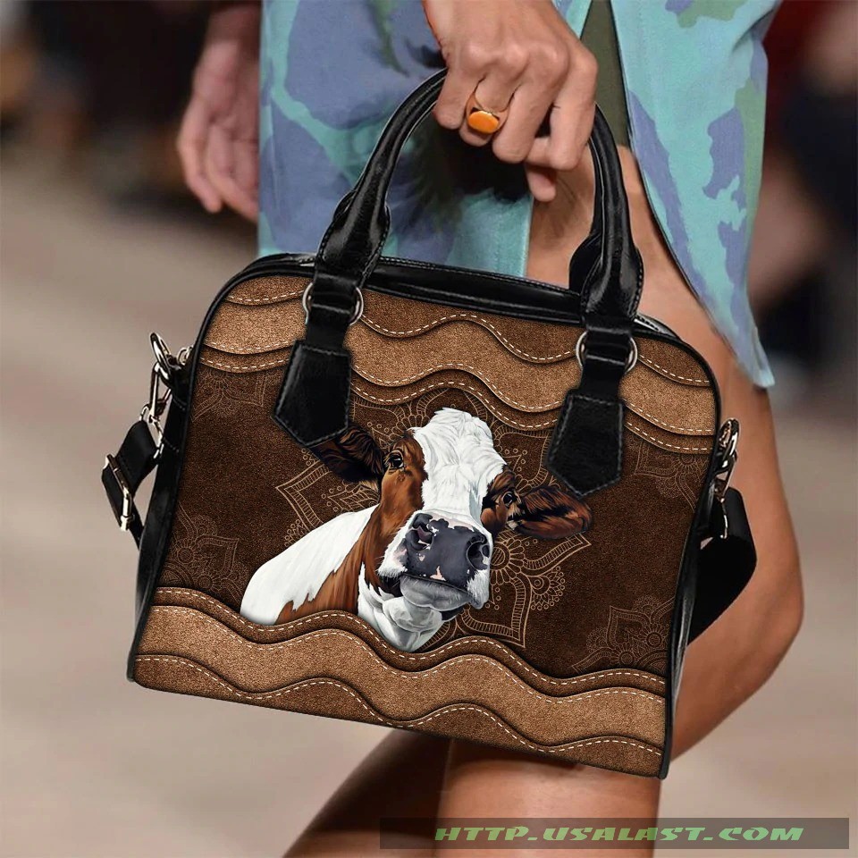 Cow Mehndi Texture Shoulder Handbag – Hothot