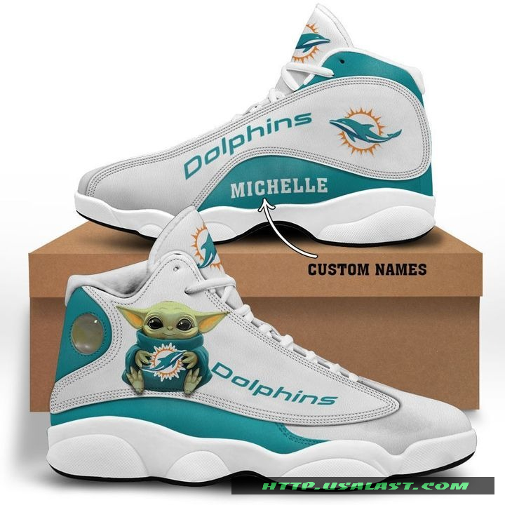 Personalised Miami Dolphins Baby Yoda Air Jordan 13 Shoes – Usalast