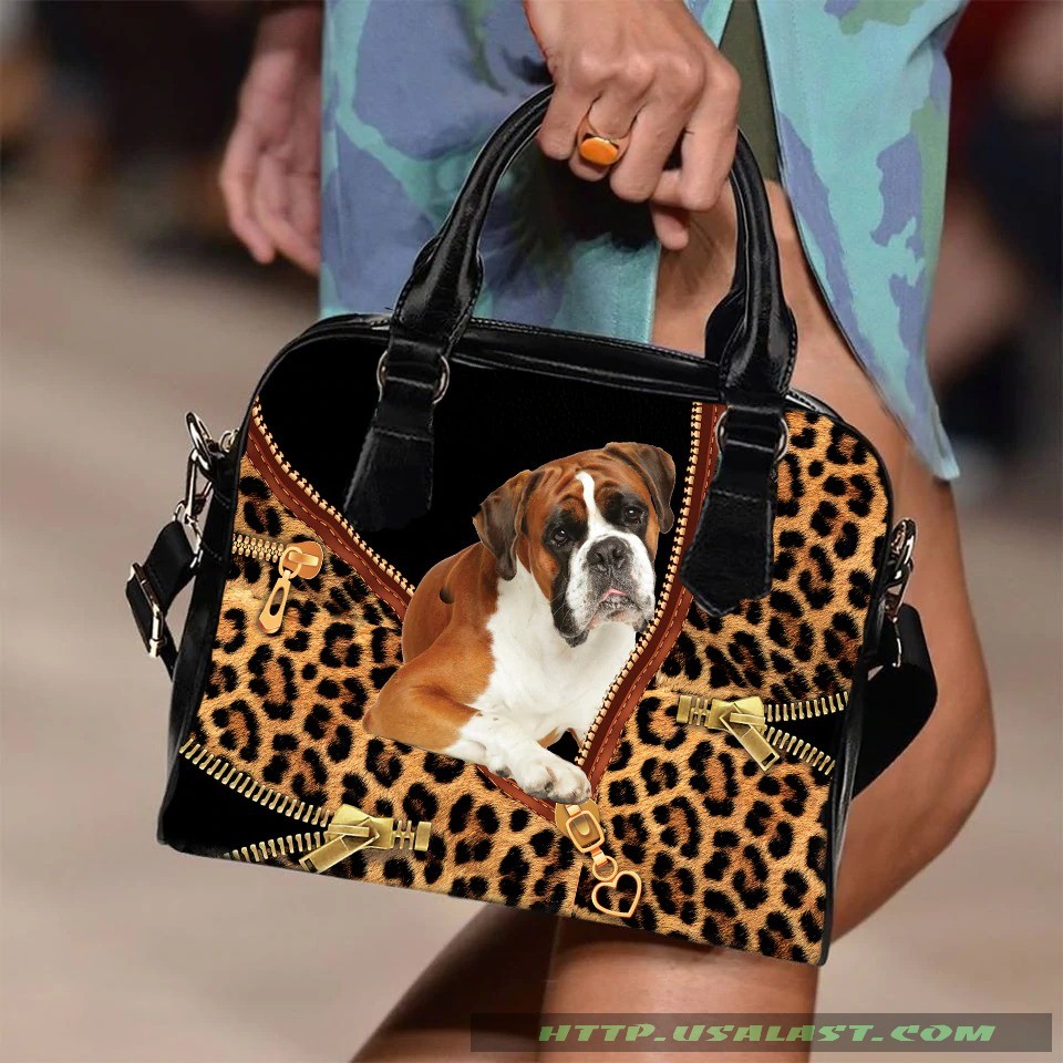 Boxer Leopard Texture Shoulder Handbag – Hothot