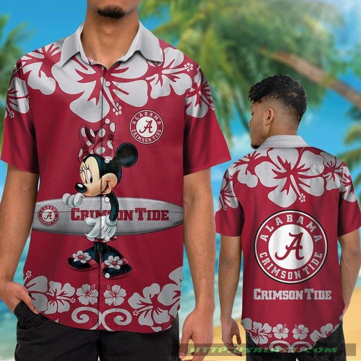 Alabama Crimson Tide Minnie Mouse Aloha Hawaiian Shirt – Hothot