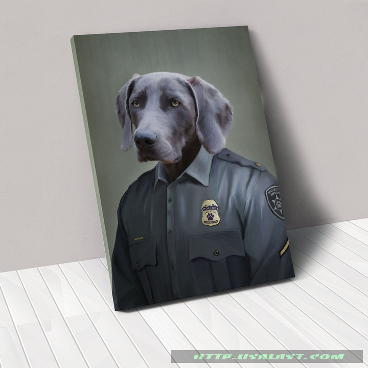 Personalized Custom Pet The Male Police Officer Poster And Canvas Print – Hothot