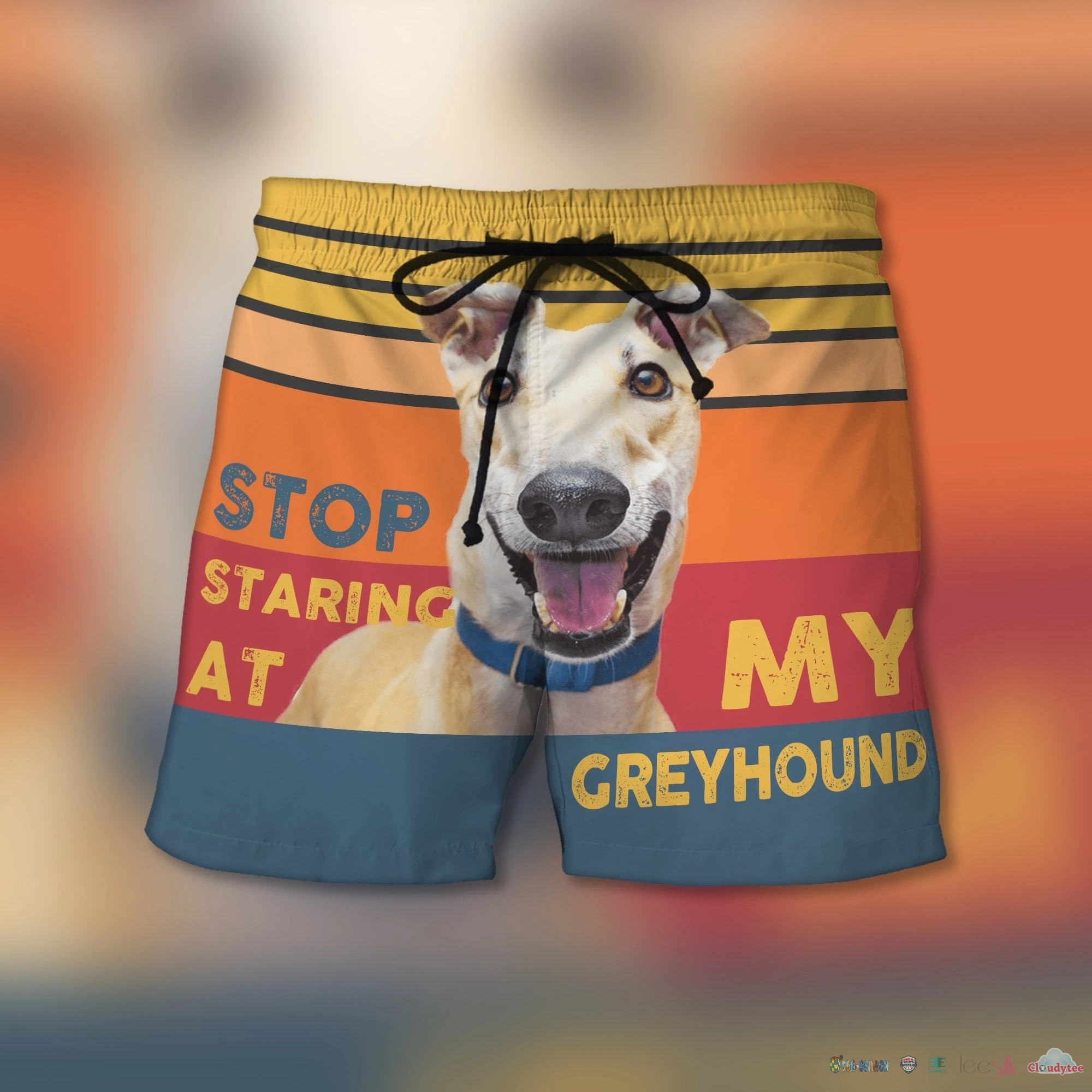 Stop Staring At My Greyhound Dog Beach Shorts – Hothot