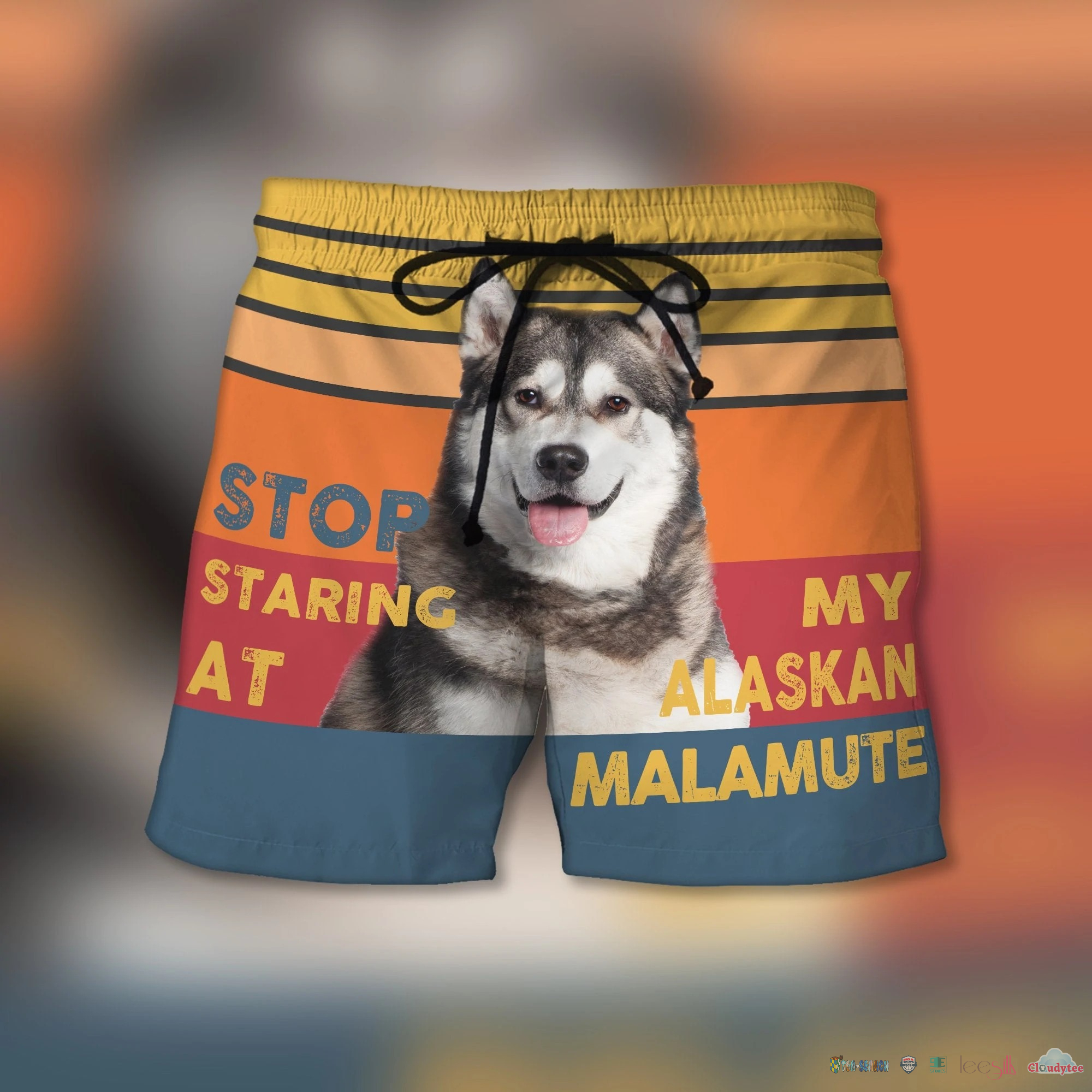 Ref3RTFA-T300322-015xxxStop-Staring-At-My-Alaskan-Malamute-Dog-Beach-Shorts.jpg