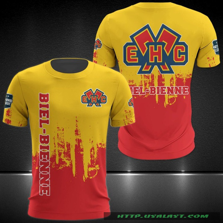 EHC Biel National League 3D Hoodie T-Shirt – Hothot