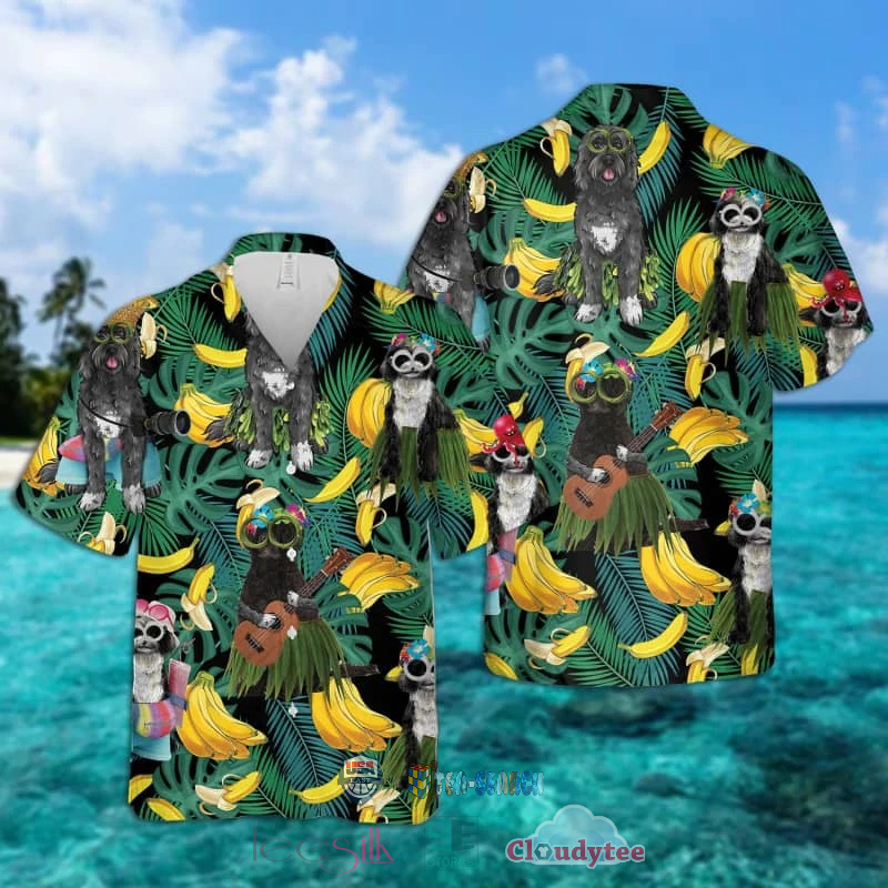 Portuguese Water Dog Banana Tropical Hawaiian Shirt – Hothot