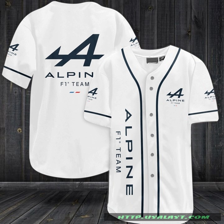 Alpine Formula 1 Team Baseball Jersey Shirt 1