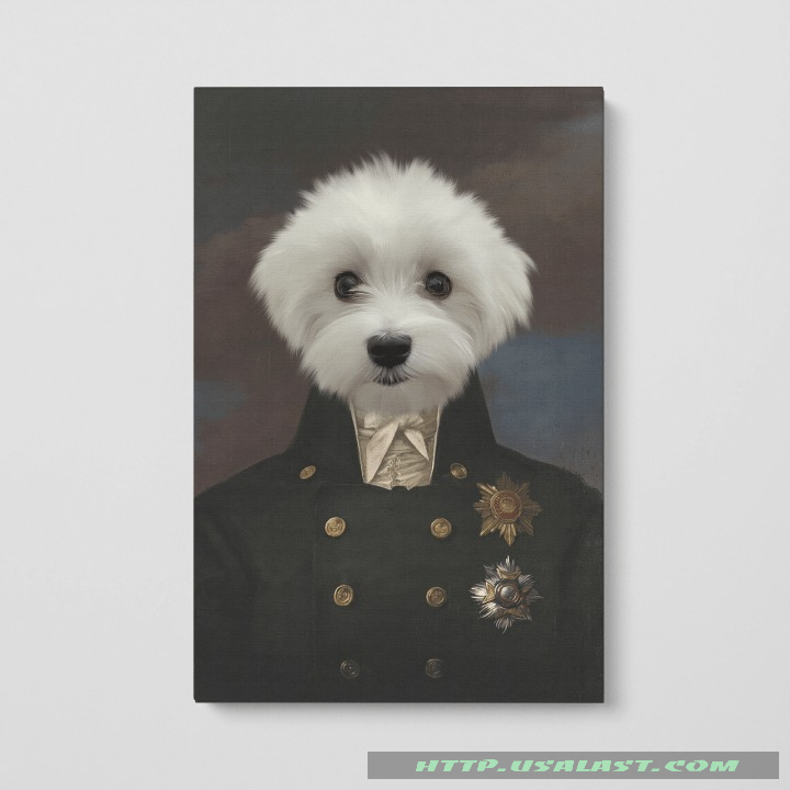 Custom Image Pet The Captain Poster And Canvas