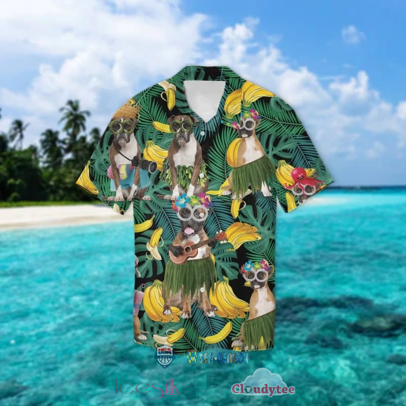 Boxer Banana Tropical Hawaiian Shirt
