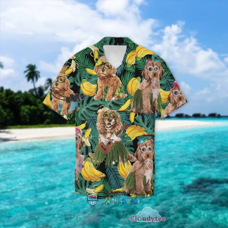 Cockapoo Banana Tropical Hawaiian Shirt