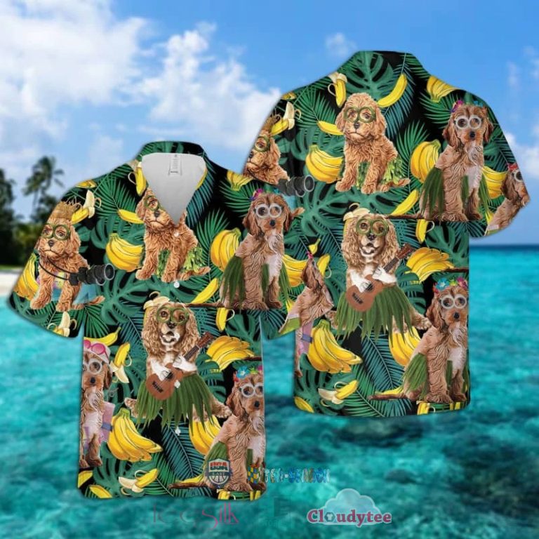 Cockapoo Banana Tropical Hawaiian Shirt