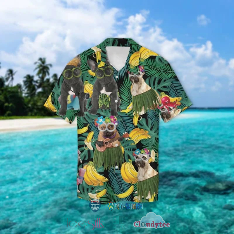 French Bulldog Banana Tropical Hawaiian Shirt
