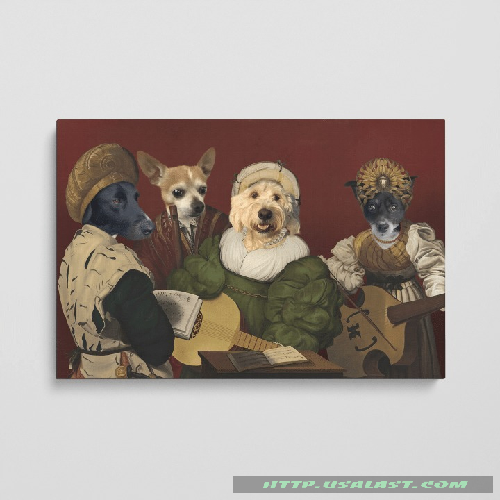 The Quartet Custom Pets Image Poster Canvas Print – Hothot