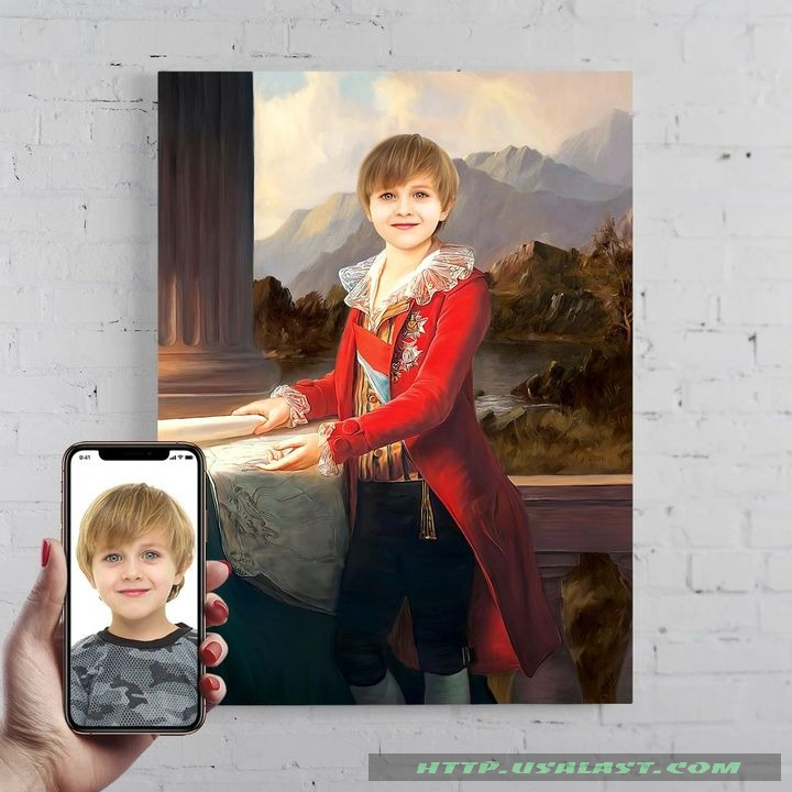 Personalized Portrait The Young Adventurer Poster Canvas Print – Hothot