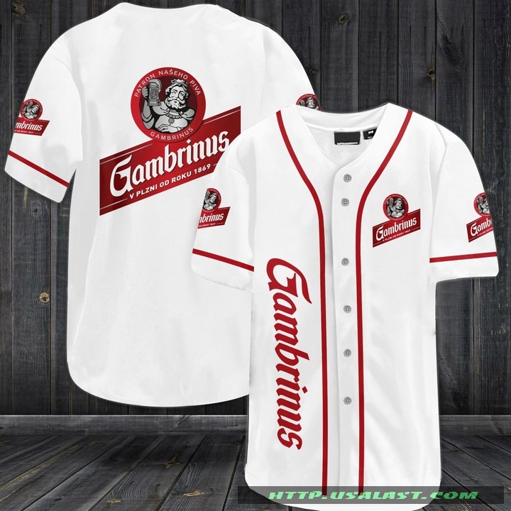 Gambrinus Beer Baseball Jersey Shirt – Hothot