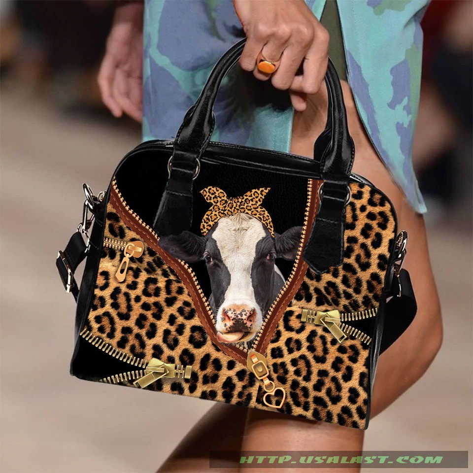 Cow Leopard Texture Shoulder Handbag – Hothot
