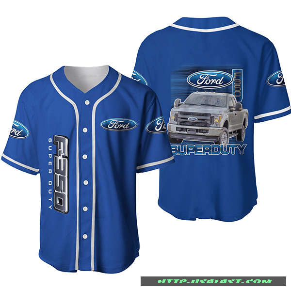 Ford Super Duty Blue Baseball Jersey Shirt – Hothot