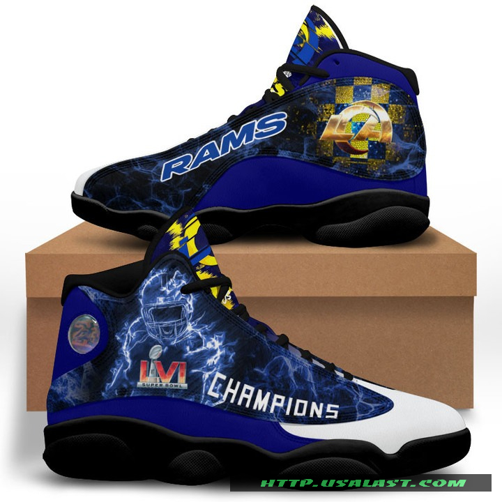 Los Angeles Rams LVI Super Bowl Champions Air Jordan 13 Shoes – Usalast