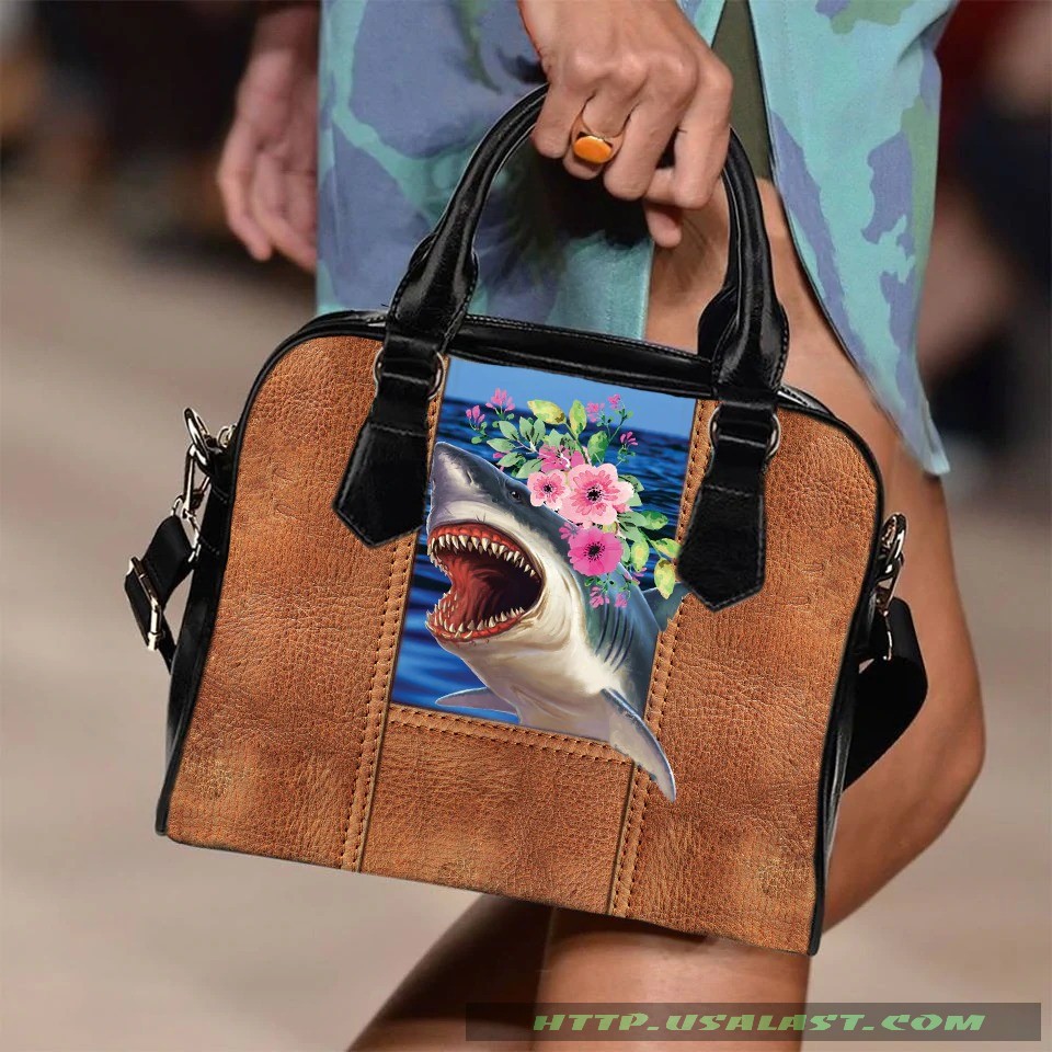 Shark And Flower Shoulder Handbag – Hothot