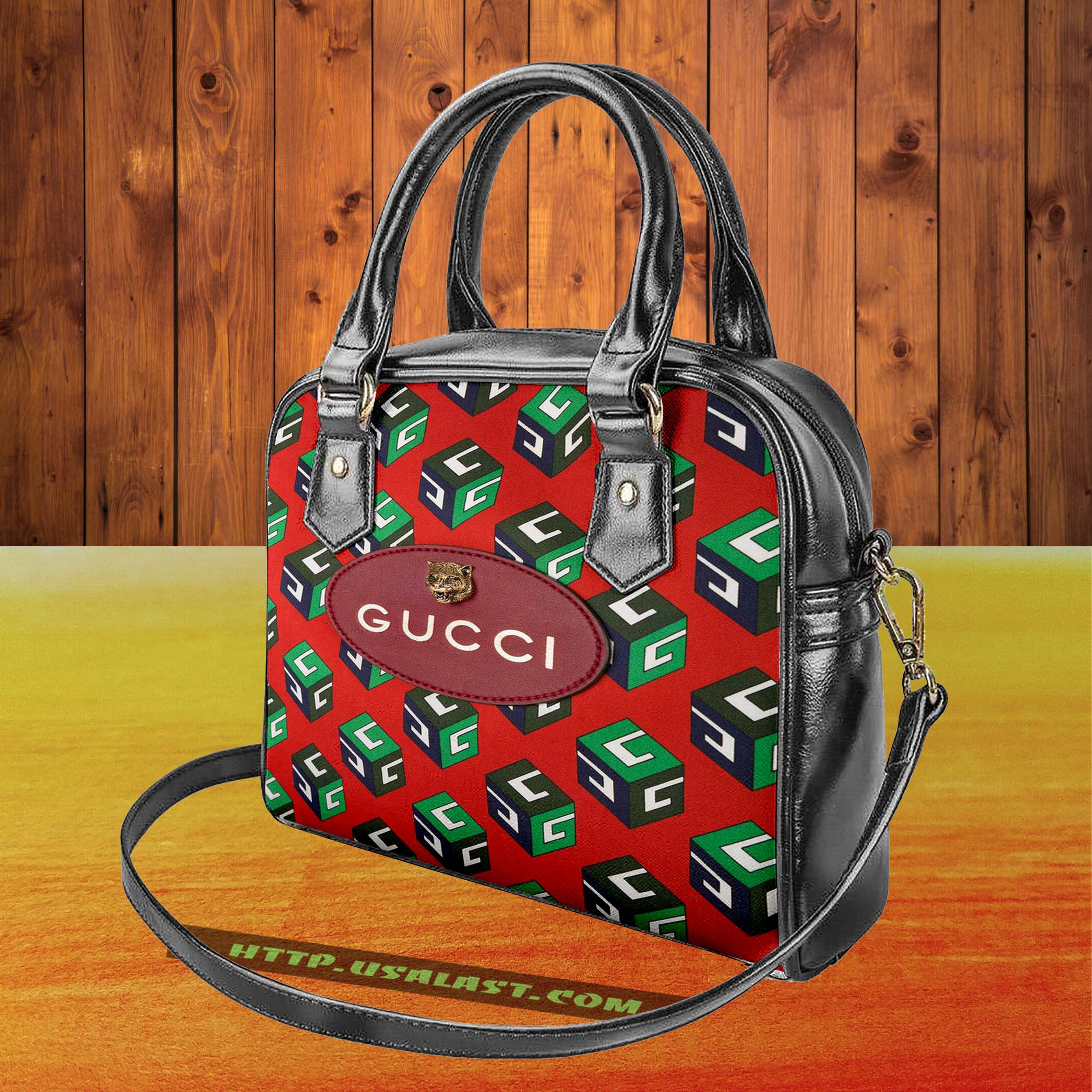 Gucci Logo Luxury Brand Shoulder Handbag V64 – Hothot
