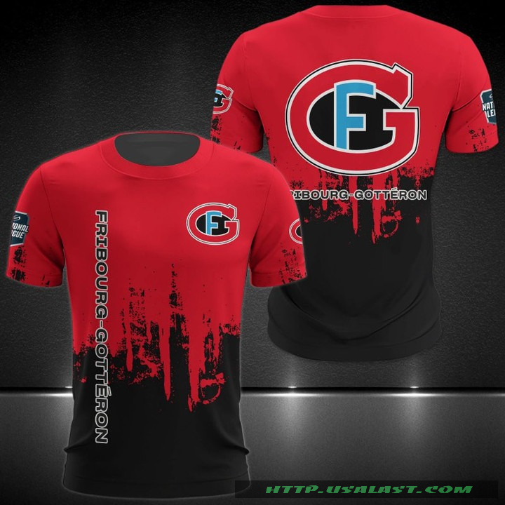 Fribourg-Gotteron National League 3D Hoodie T-Shirt – Hothot