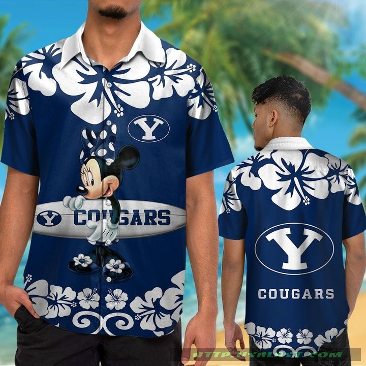 BYU Cougars Minnie Mouse Aloha Hawaiian Shirt – Hothot