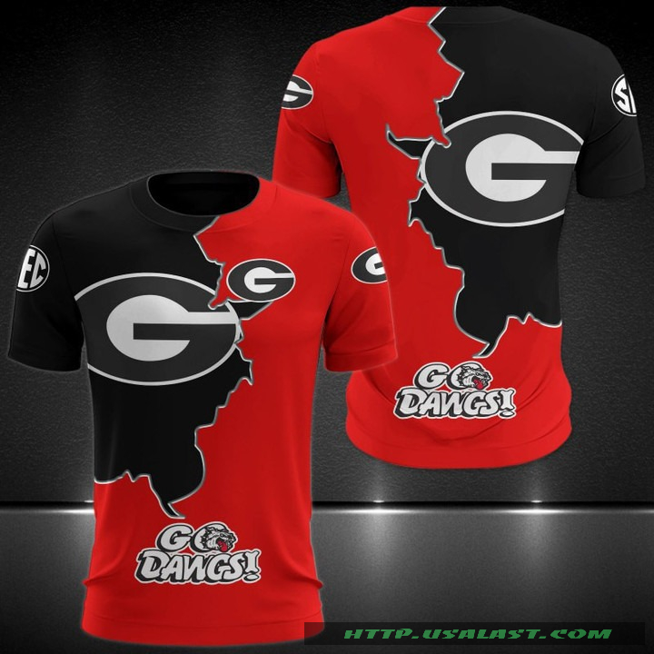 Georgia Football Go Dawgs 3D Hoodie T-Shirt – Hothot
