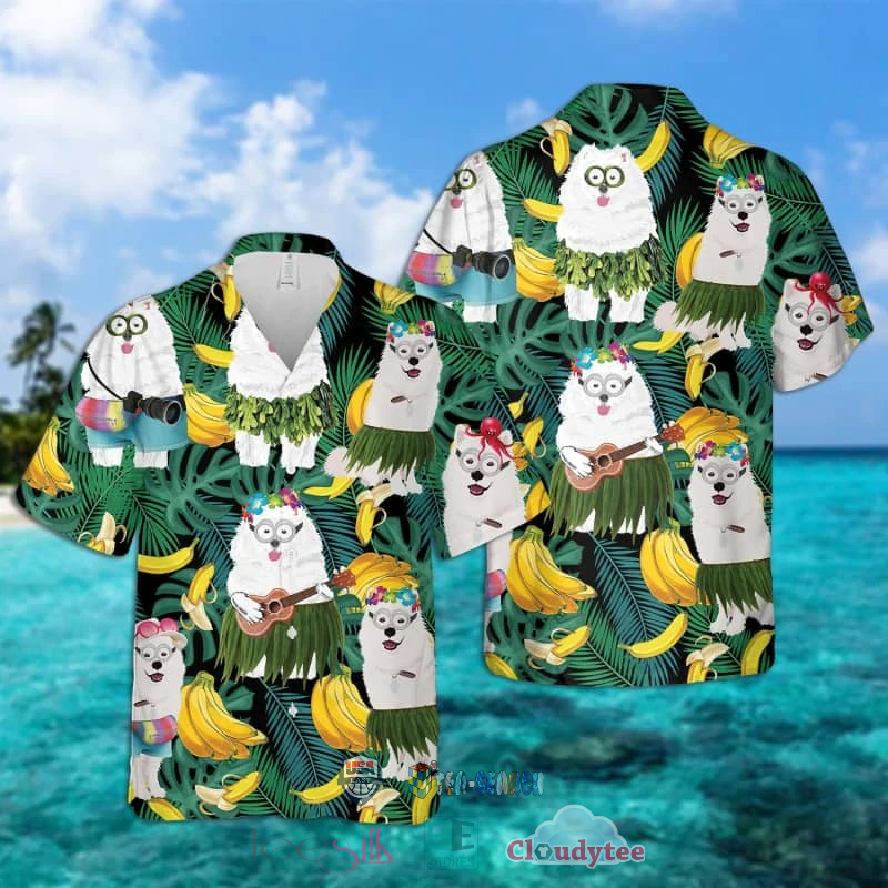 Samoyed Dog Banana Tropical Hawaiian Shirt – Hothot