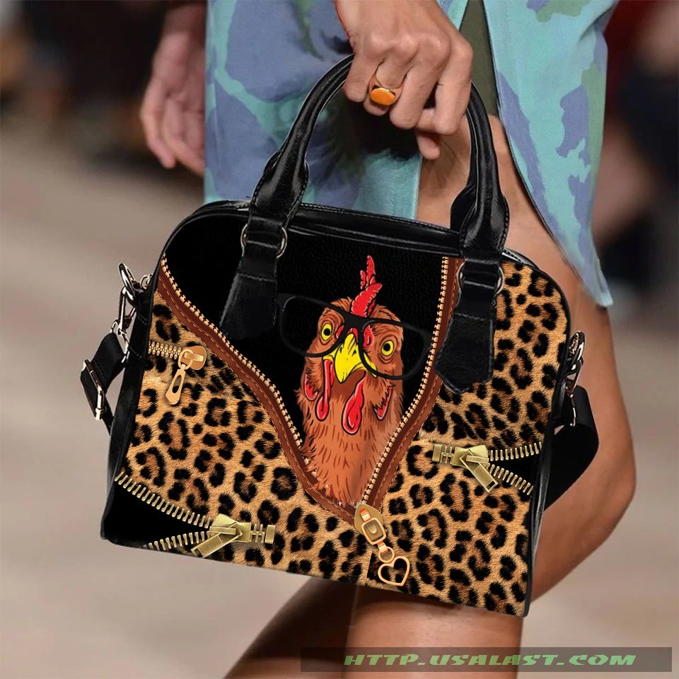 Chicken Leopard Texture Shoulder Handbag – Hothot