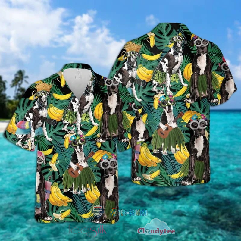 Great Dane Banana Tropical Hawaiian Shirt
