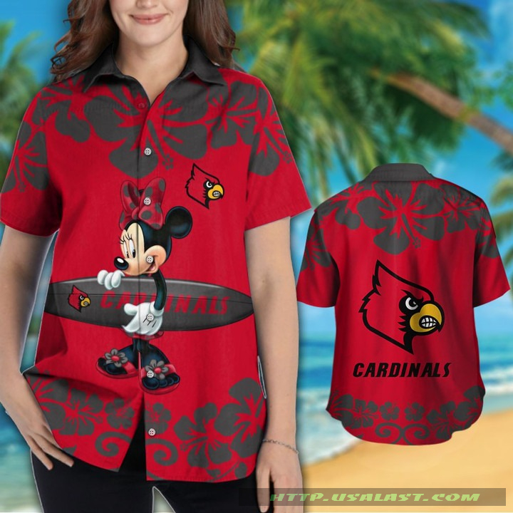 Louisville Cardinals Minnie Mouse Aloha Hawaiian Shirt – Hothot