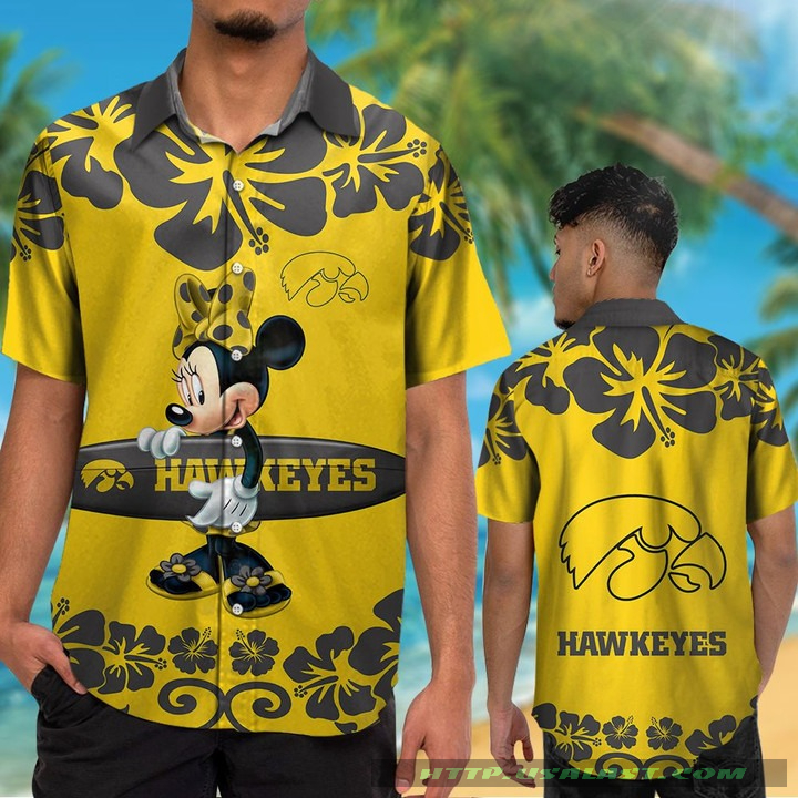 Iowa Hawkeyes Minnie Mouse Aloha Hawaiian Shirt – Hothot