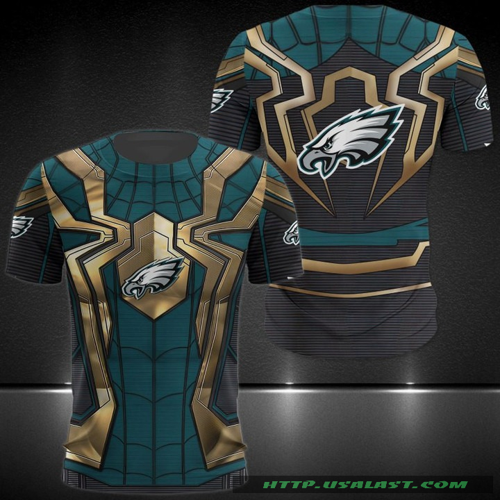 Philadelphia Eagles Spider Man 3D Hoodie Sweatshirt T-Shirt – Hothot