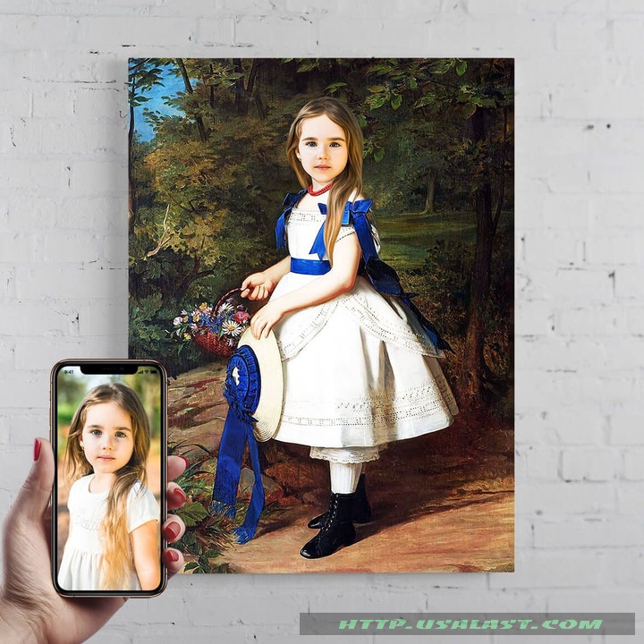 Personalized Portrait The Young Lady Poster Canvas Print – Hothot