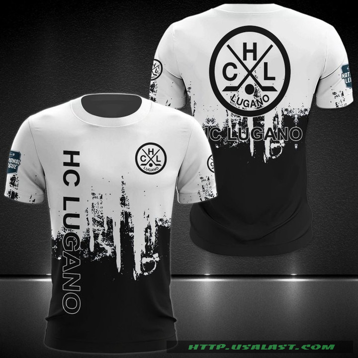 HC Lugano National League 3D Hoodie T-Shirt – Hothot
