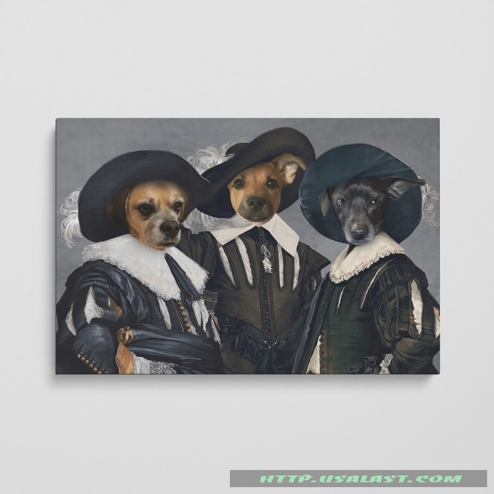 The Three Musketeers Custom Pets Image Poster Canvas Print – Hothot