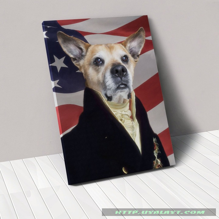 Custom Image Pet The Count American Flag Poster And Canvas – Hothot