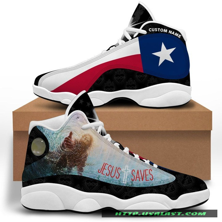 Personalized Jesus Saves Texas Air Jordan 13 Sneakers Shoes – Usalast