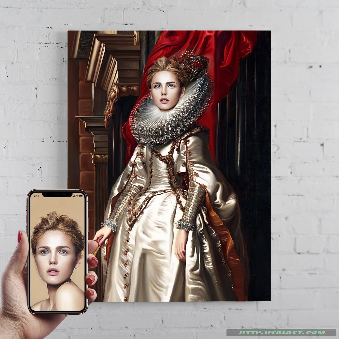 The Marchioness Personalized Female Portrait Poster Canvas Print – Hothot