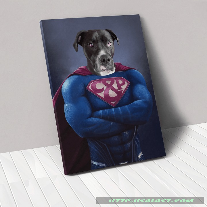 Personalized Custom Pet Superman Poster And Canvas Print – Hothot