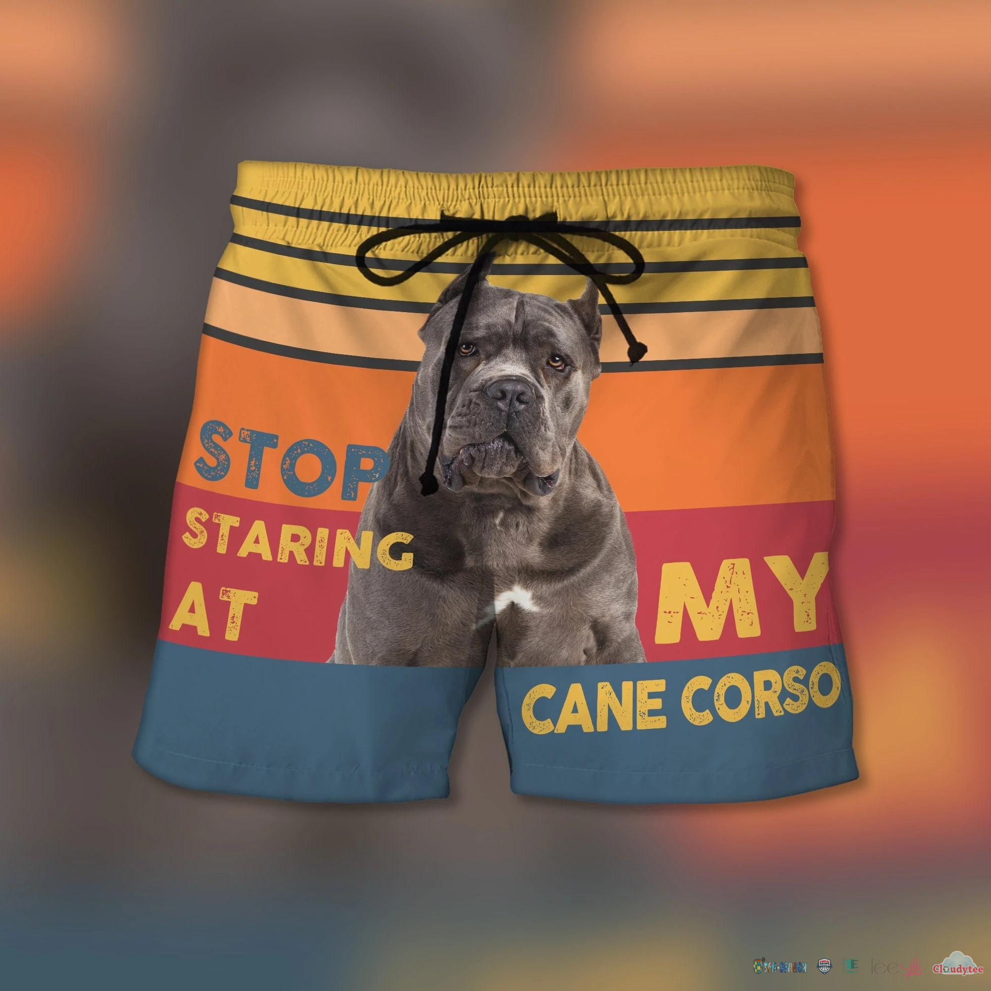 Stop Staring At My Cane Corso Dog Beach Shorts – Hothot