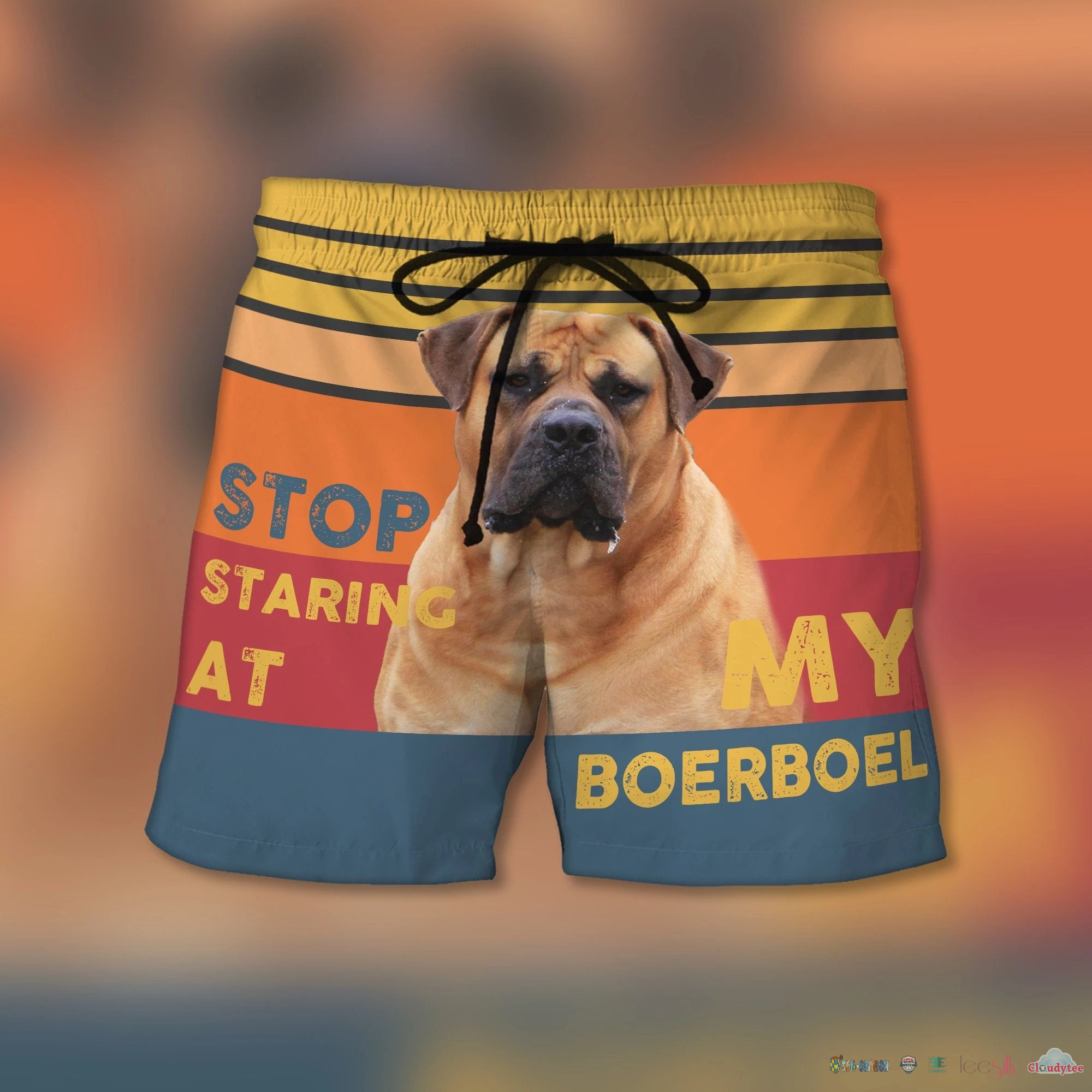 Stop Staring At My Boerboel Dog Beach Shorts – Hothot