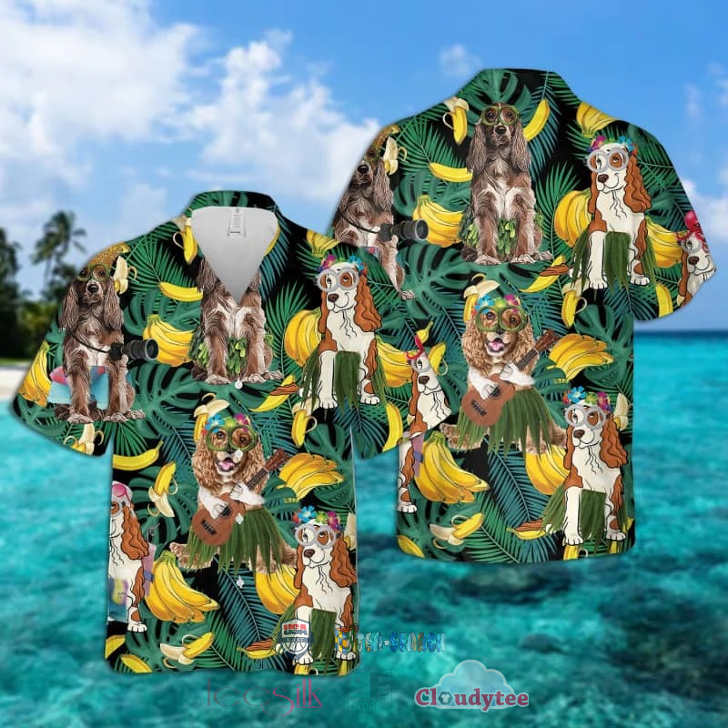 Cocker Spaniel Banana Tropical Hawaiian Shirt – Hothot