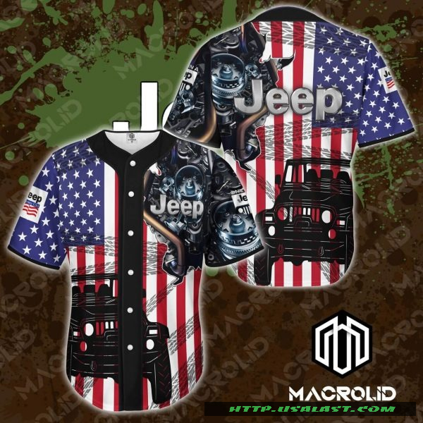 Jeep American Flag Baseball Jersey Shirt – Hothot
