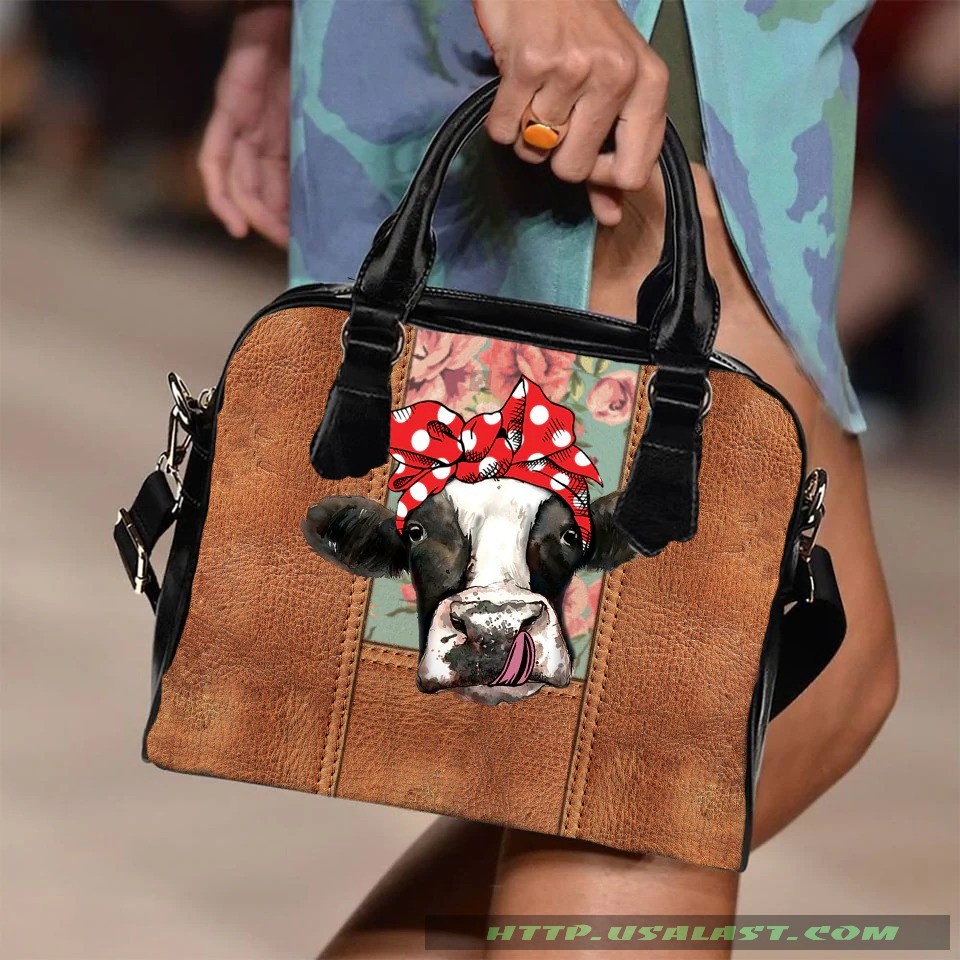 Cow And Flower Shoulder Handbag – Hothot